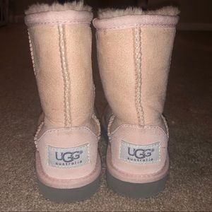 Seashell Pink Ugg boots for a toddler